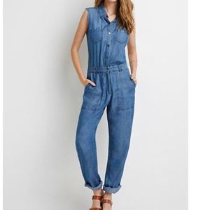 denim jumpsuit